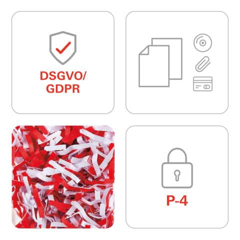 Distruggidocumenti uso moderato HSM Shredstar X15 + utensile taglio CD - 26L P-4- taglio a frammenti 4x37 mm 1030121
